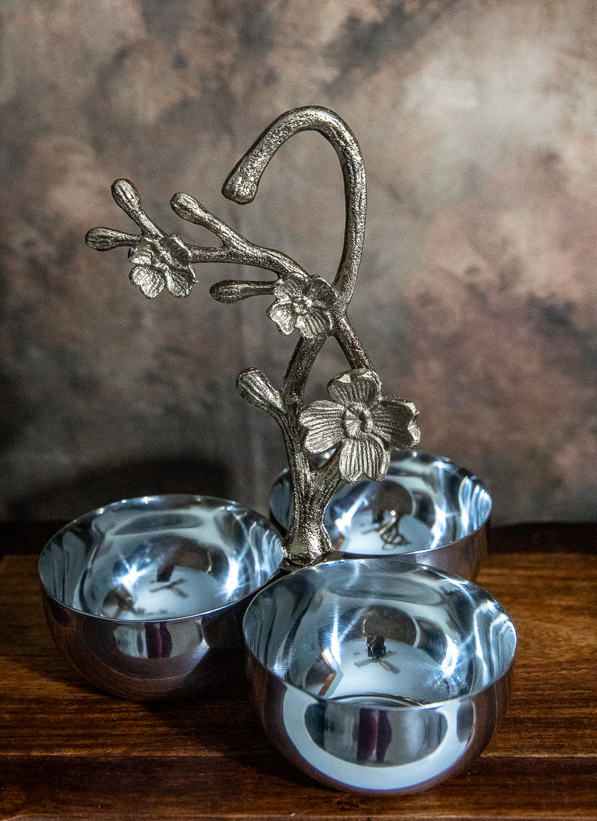 HAND CRAFTED DIPPING SAUCE BOWLS SPICE NUTS CHARCUTERIE TRAY - JAG Universal Collection 