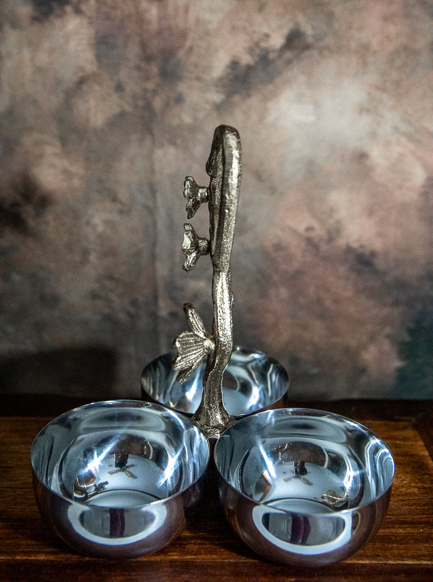 HAND CRAFTED DIPPING SAUCE BOWLS SPICE NUTS CHARCUTERIE TRAY - JAG Universal Collection 