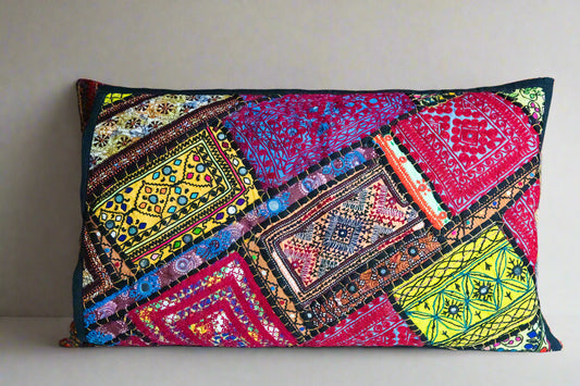 RAJASTHANI DESIGNED PILLOW CASES - REGULAR SIZE - SET OF 2 - JAG Universal Collection 