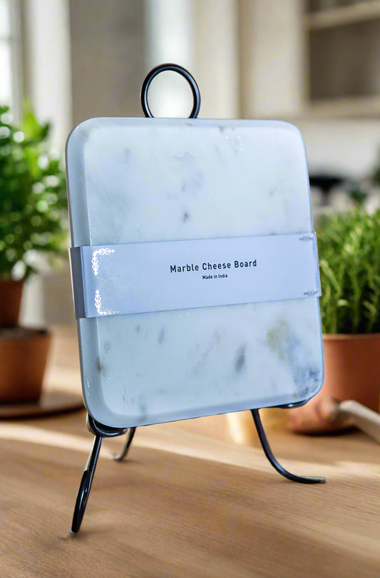White Marble Cheese Board