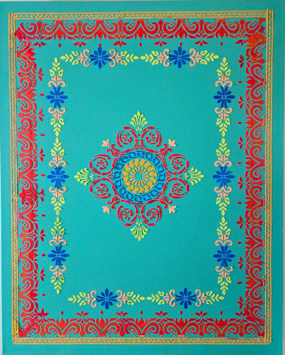 Whispers of the Imperial Garden - 36" x 24" Mixed Media Painting