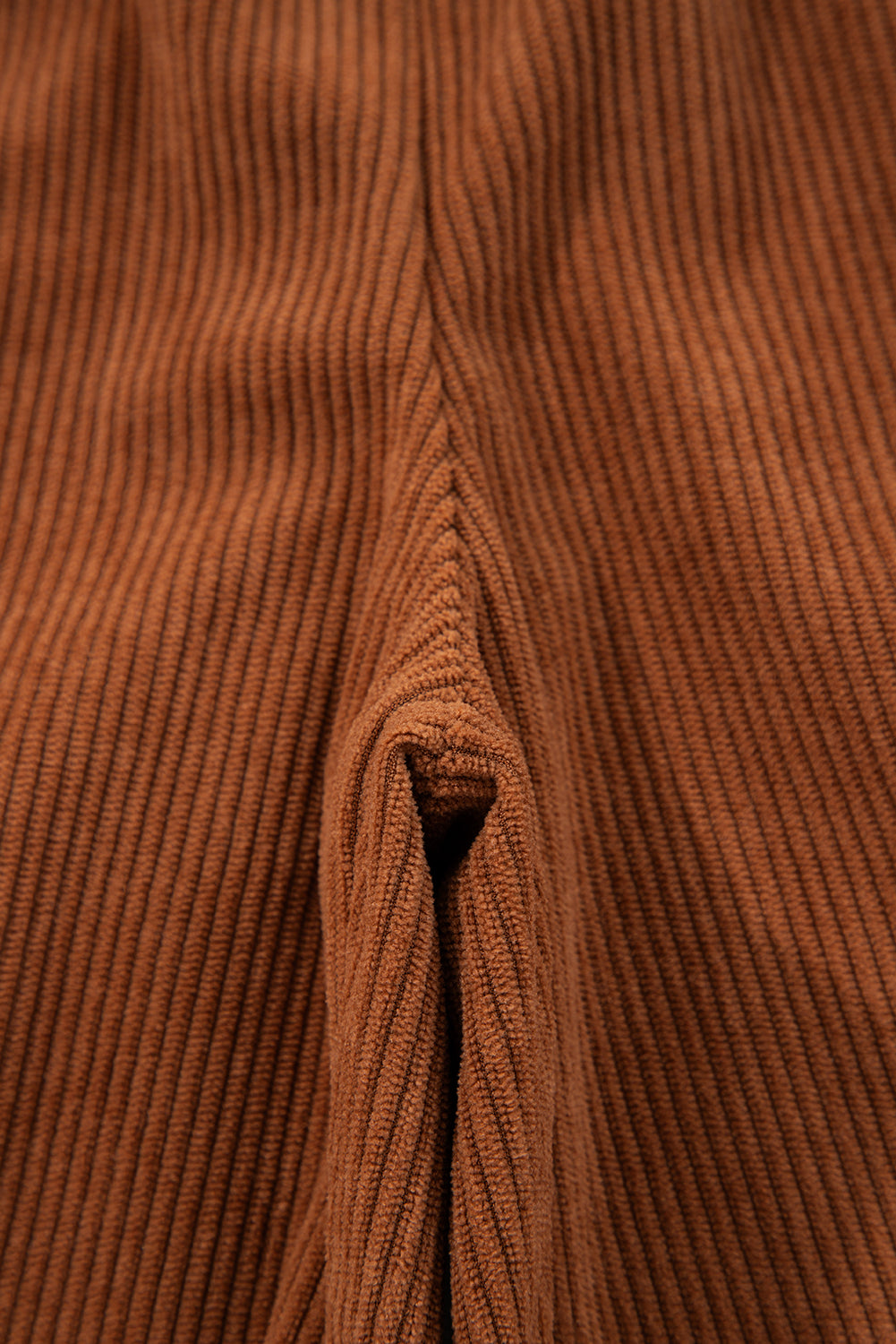Women’s Corduroy Drawstring Lounge Pants – High-Waisted Soft Casual Trousers Chestnut