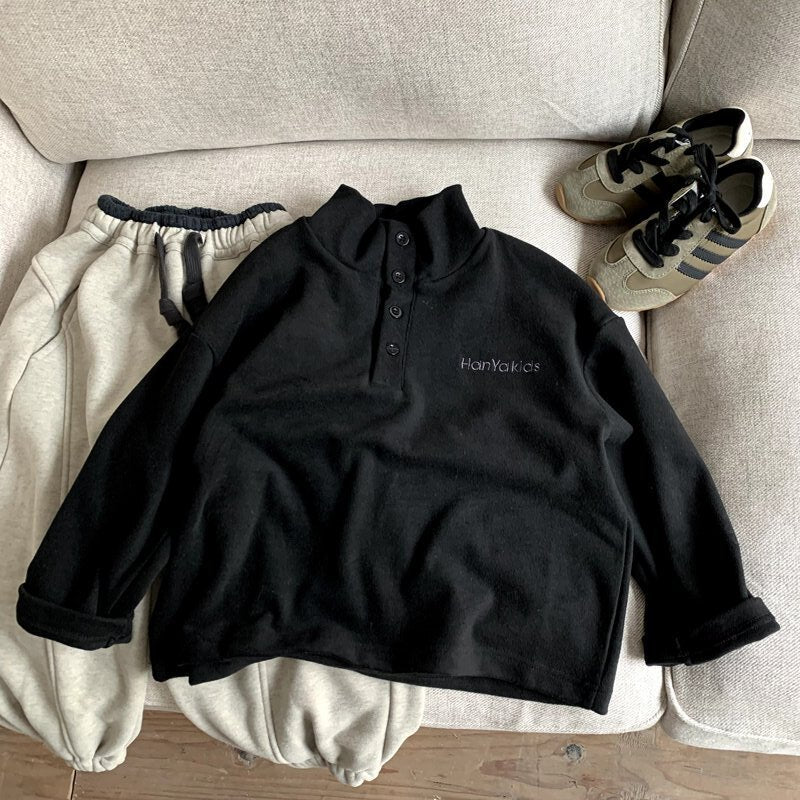 Thick and plush casual top for children and baby girls