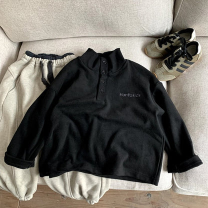 Thick and plush casual top for children and baby girls