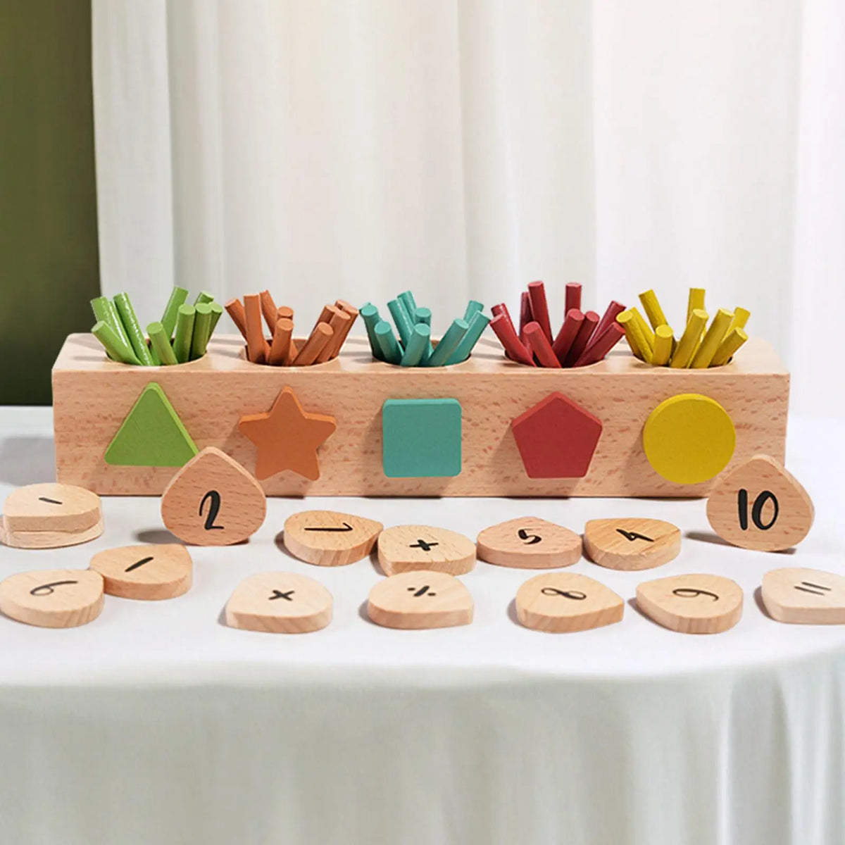 Early education spindle box for children infants and toddlers shape matching for children building blocks for babies wooden toys