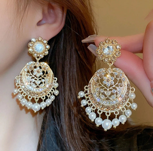INDIAN STYLE JHUMKA DANGLE EARRINGS - JAG Universal Collection 