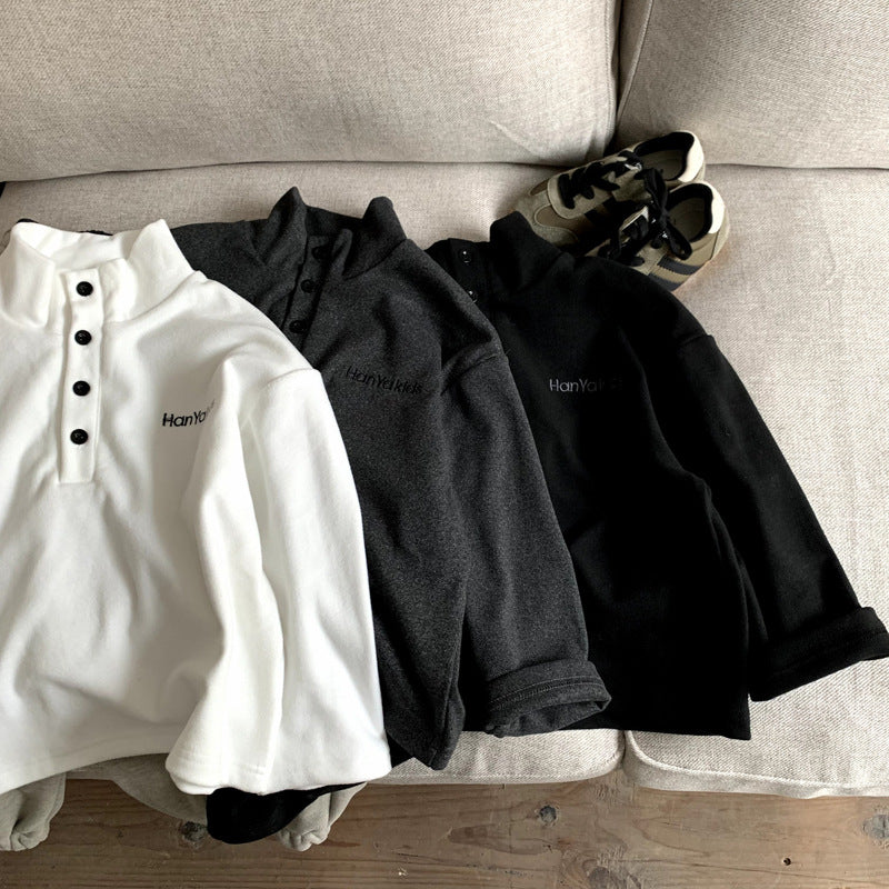 Thick and plush casual top for children and baby girls