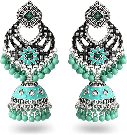 INDIAN JHUMKA DANGLE EARRINGS - JAG Universal Collection 