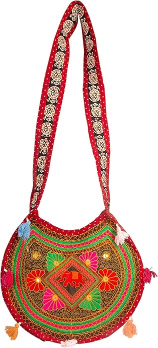 BOHO INDIAN EMBROIDRED SHOULDER BAG - JAG Universal Collection 