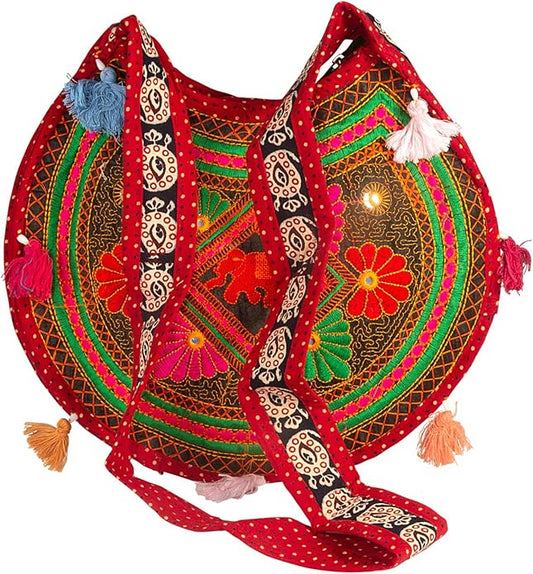 BOHO INDIAN EMBROIDRED SHOULDER BAG - JAG Universal Collection 