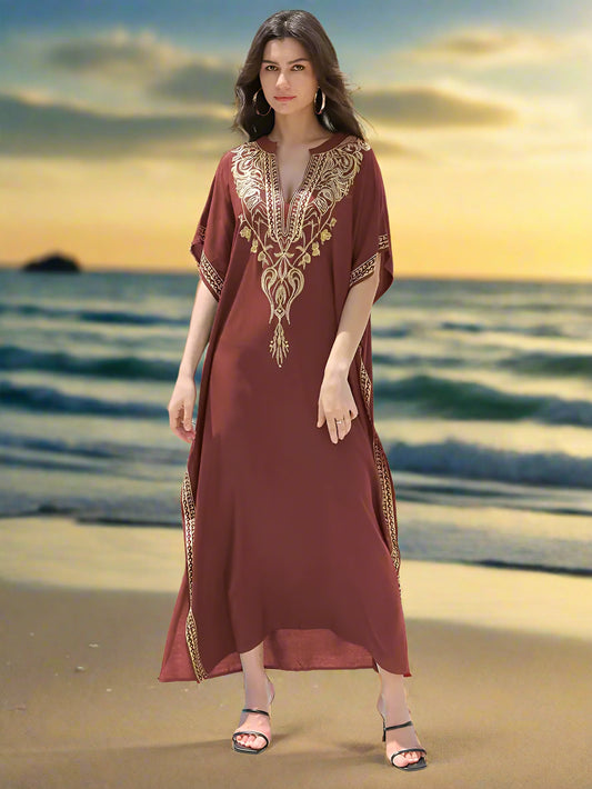 WOMEN'S EMBROIDRED KAFTAN - JAG Universal Collection 