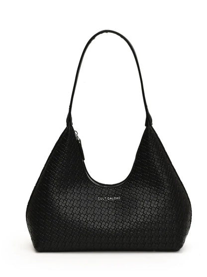Texture PU Leather Shoulder Bag