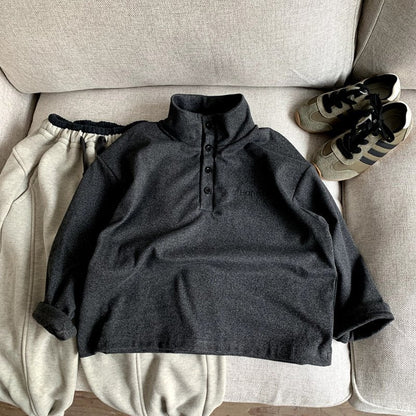Thick and plush casual top for children and baby girls