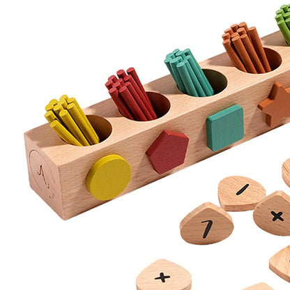 Early education spindle box for children infants and toddlers shape matching for children building blocks for babies wooden toys