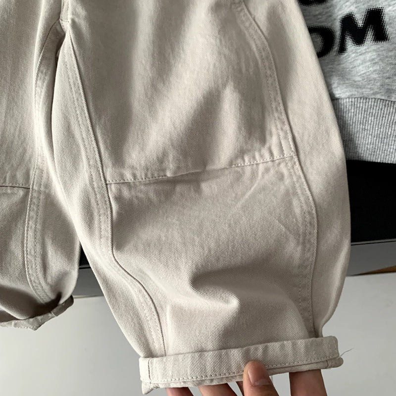 Versatile loose straight leg pants for children