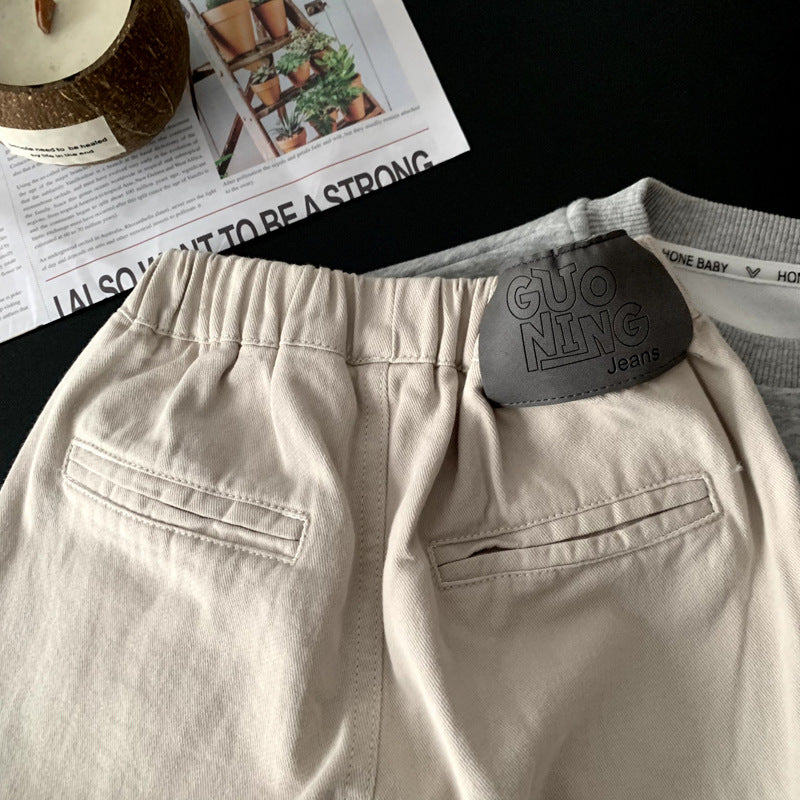 Versatile loose straight leg pants for children