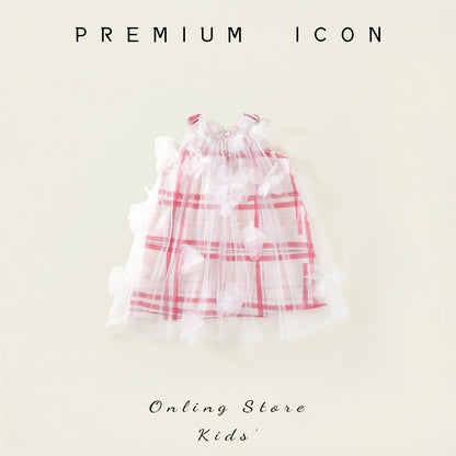 Cute Checkered Dress for Kids