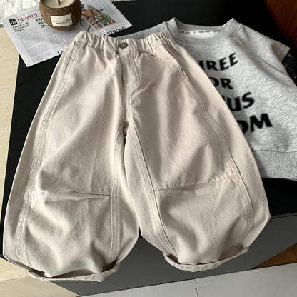 Versatile loose straight leg pants for children