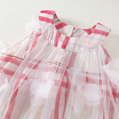 Cute Checkered Dress for Kids