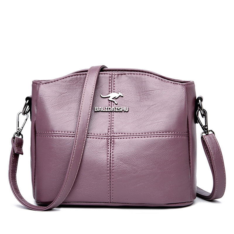Splicing bag single shoulder crossbody bag