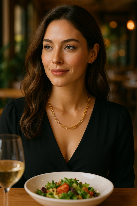 Thick Gold Clip Chain Necklace – Chunky Statement Stainless Steel Jewelry