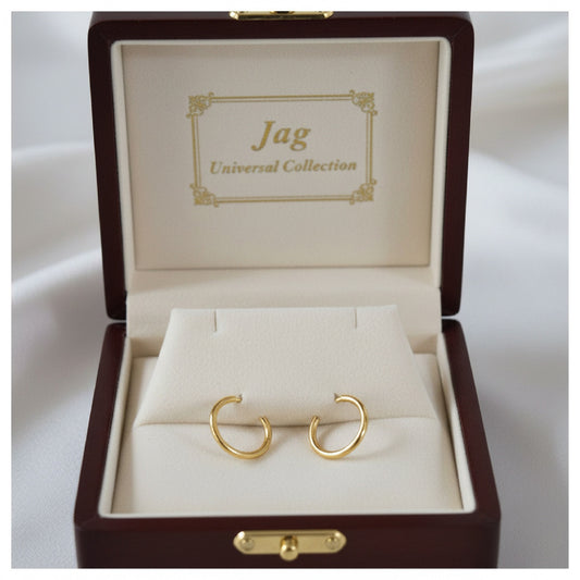 18K Gold PVD Mini Huggie Hoop Earrings – 10mm Classic Everyday Hoops