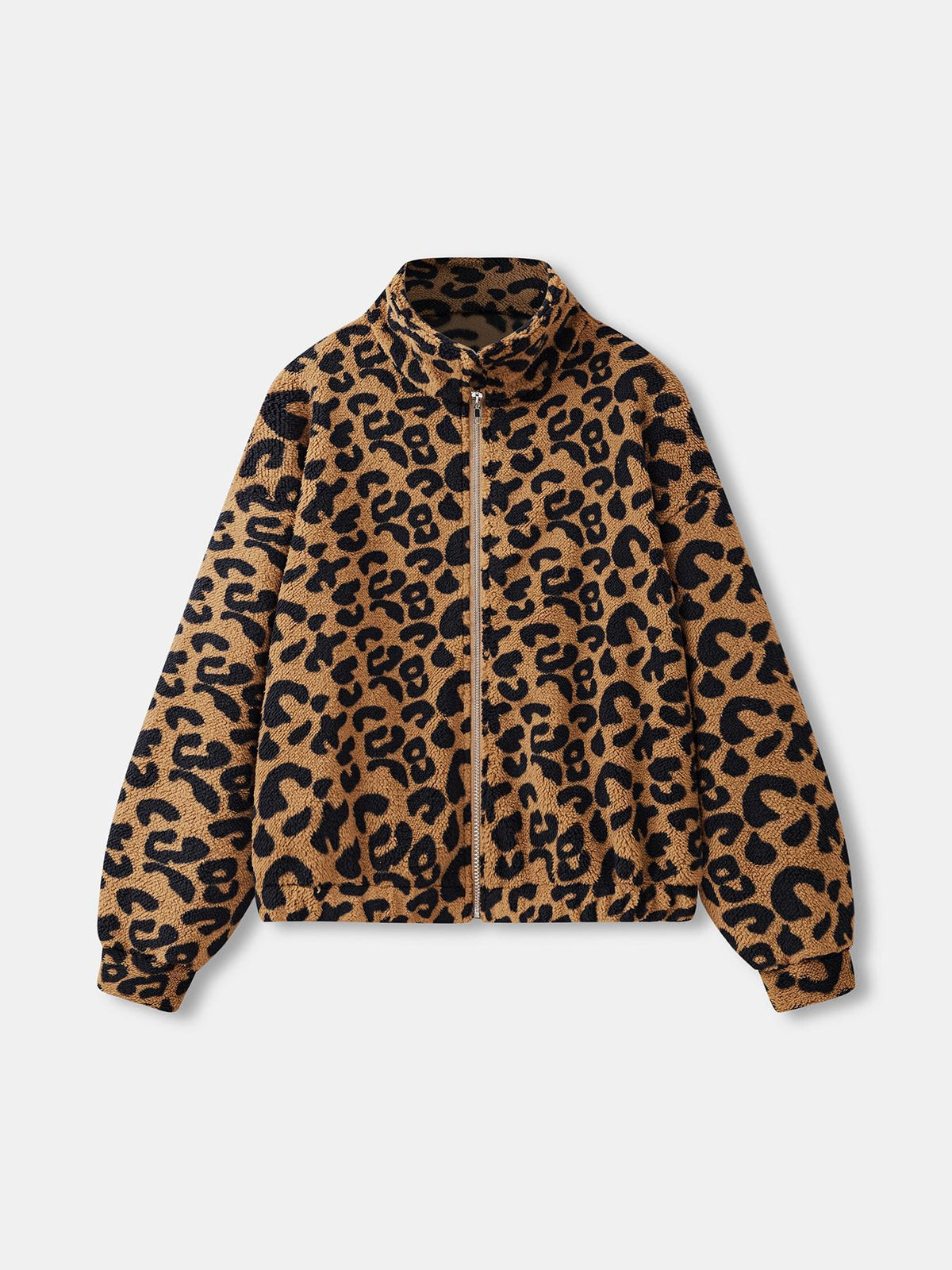 Oversized Geometric Zip-Up Jacket – Southwestern Print