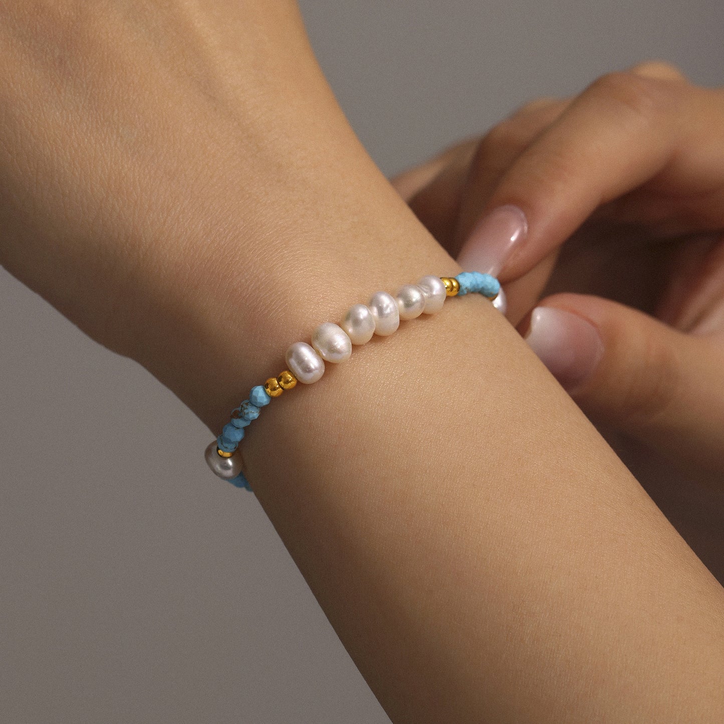 Coastal Turquoise & Freshwater Pearl Jewelry Collection | Necklace or Bracelet