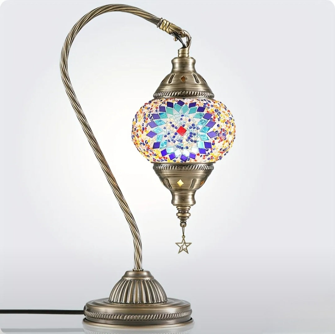 TURKISH MOSAIC SWAN NECK LAMPS