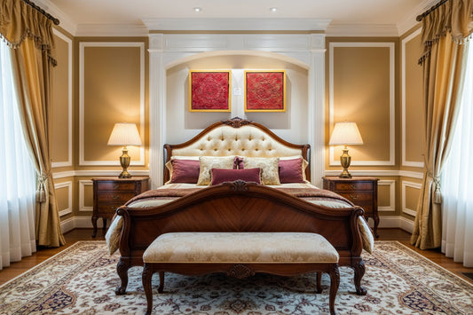 Dulhan (Bride) – 12" x 12" Framed Mixed Media - Set of Two