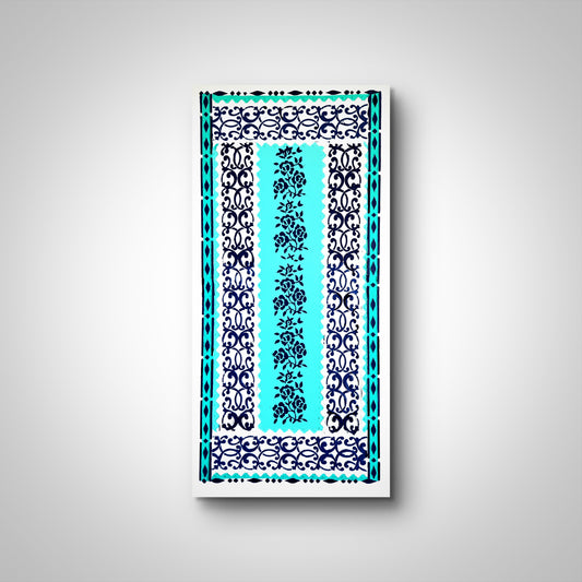 Turquoise Garden - Original Wall Art on Gallery Wrapped Canvas