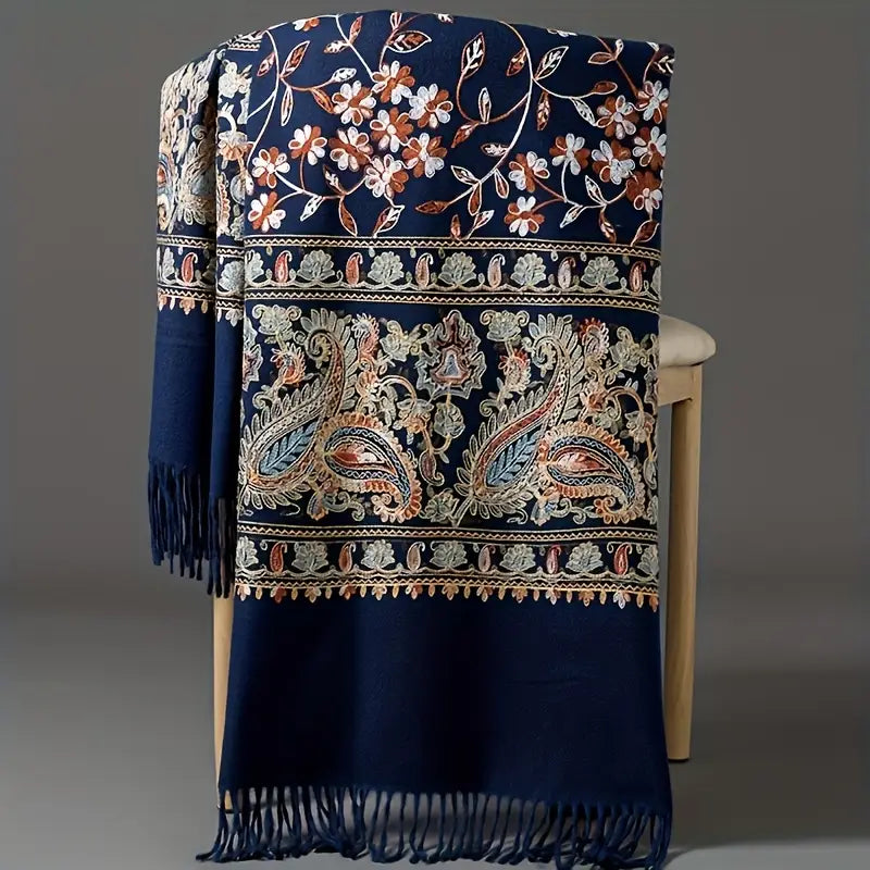 WOMEN'S WARM EMBROIDRED SHAWLS - PAISLEY DESIGN - JAG Universal Collection 