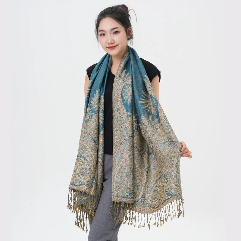 PAISLEY PRINT, ORIENTAL DESIGNS PASHMINA SCARVES/ SHAWLS - JAG Universal Collection 