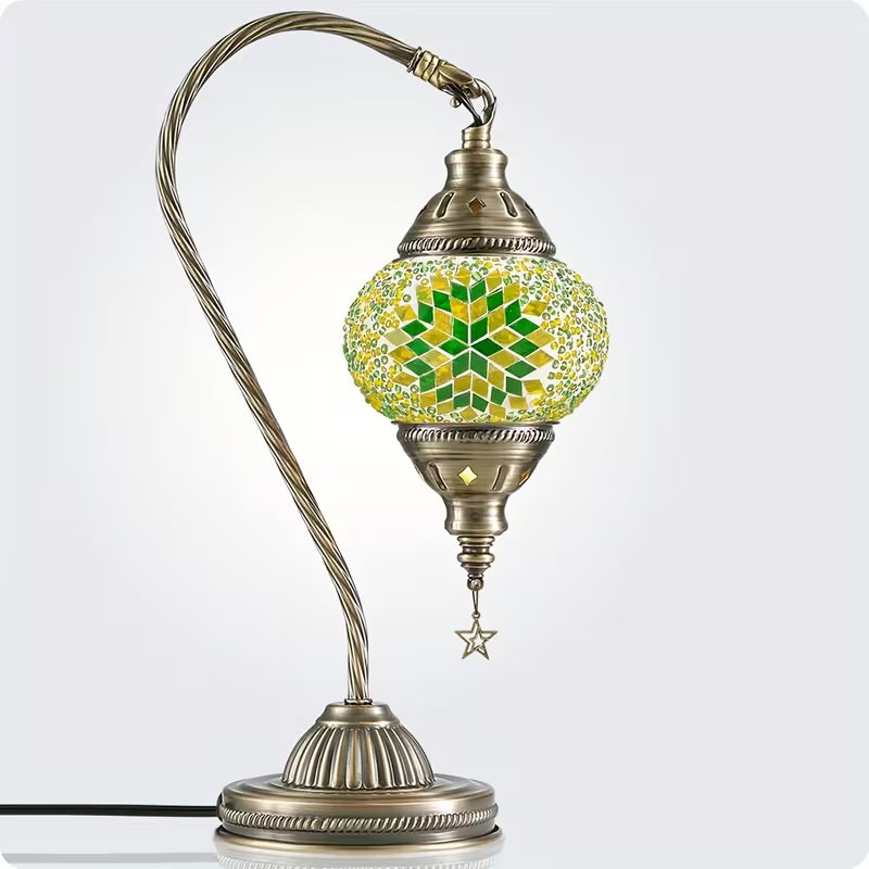 TURKISH MOSAIC SWAN NECK LAMPS