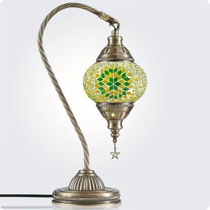 TURKISH MOSAIC SWAN NECK LAMPS