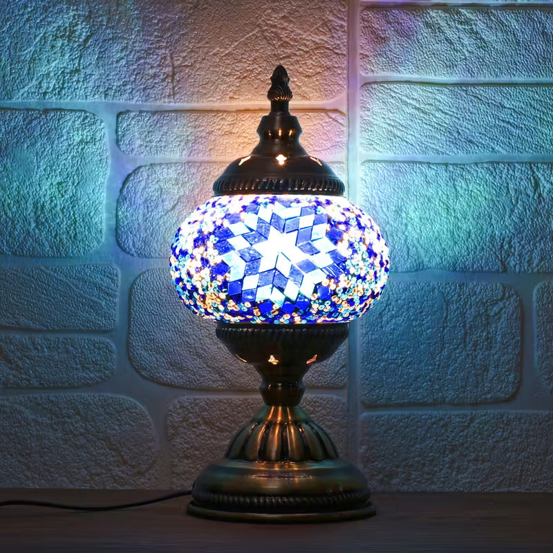 TURKISH DESIGN MOSAIC TABLE LAMP - ILLUMINATE WITH TRADITION & CHARM
